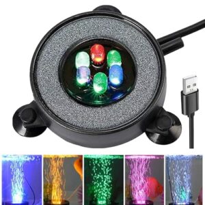Multicolor LED Fish Tank Bubbler Light