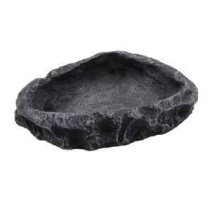 Natural Stone-Look Reptile Food Bowl