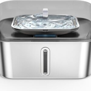 No Spill Stainless Steel Dog Water Fountain