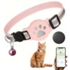 Reflective Airtag Cat Collar with Bell