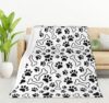 Super Soft Dog Paw Throw Blanket 130x150cm