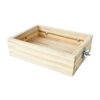 Wooden Bird Feeding Bowl with Perch