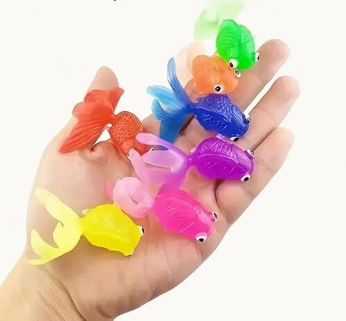 Floating Goldfish Ornaments Pack Of 10