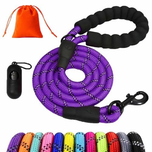 Reflective Dog Training Lead with Padded Handle