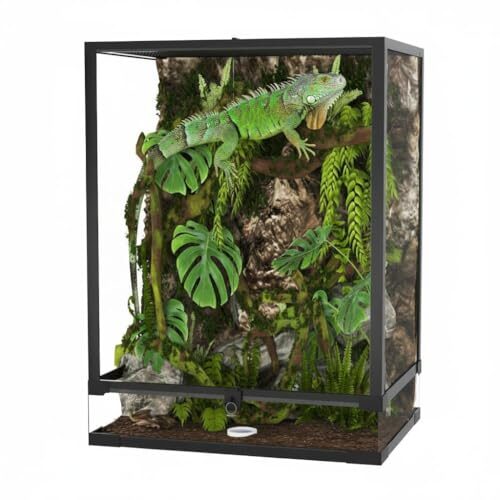 Glass Reptile Terrarium 170L 60 x 45 x 60 cm