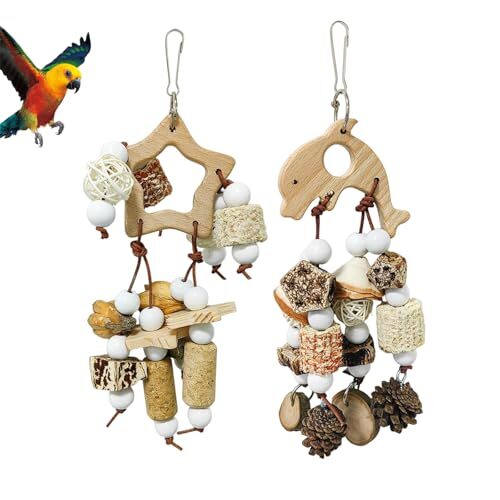 2-Pack Shredding Parrot Chew Toy Set