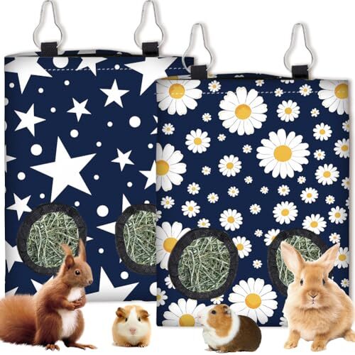 Pressinart Hanging Hay Bag for Small Animals