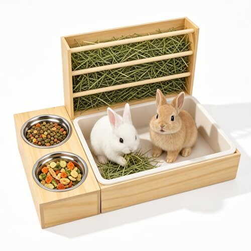 3-in-1 Hay Feeder for Small Animals