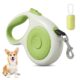 Retractable Dog Lead with One-Hand Brake and Poop Bag Dispenser