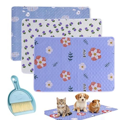 3 Pack Reusable Cage Liners for Small Animals