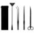 Stainless Steel Aquascaping Tool Set for Aquarium Plants