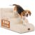 4-Step Beige Dog Steps for Dogs and Cats