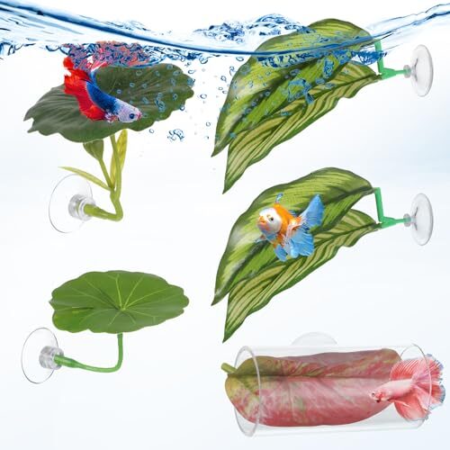 Leaf Betta Hammock Set 5 Pack Aquarium Plant Decor