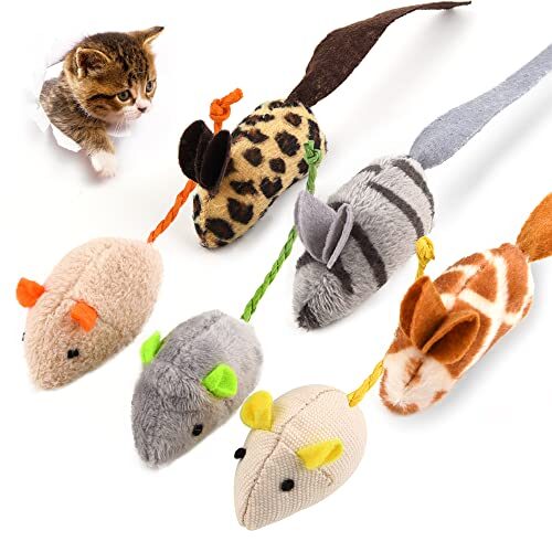 6 Pack Interactive Catnip Toys for Cats