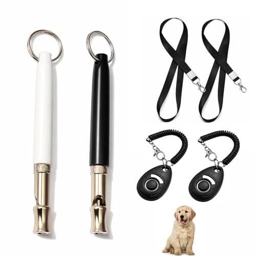 Dog Whistle and Clicker Training Set for Dogs