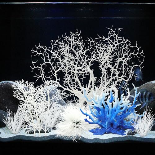 Begondis Plastic Coral Ornaments for Fish