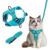 Reflective Blue Cat Harness with Lead