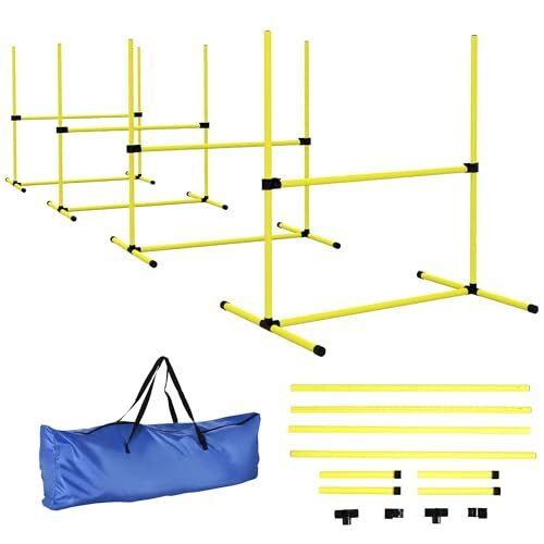 PawHut Adjustable Dog Agility Equipment Set of 4