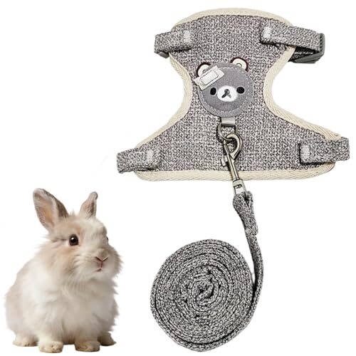 Adjustable Rabbit Harness and Lead Set