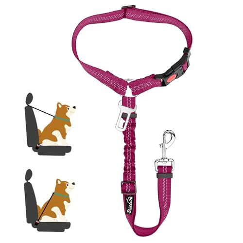 SlowTon Adjustable Dog Lead with Bungee for Cars