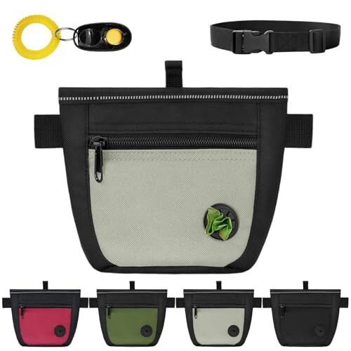 Amfun Dog Treat Pouch with Training Clicker