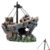Shipwreck Aquarium Decoration Set With Artificial Plants