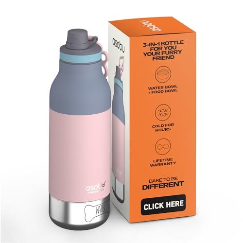 Asobu Insulated Water Bottle With Dog Bowls