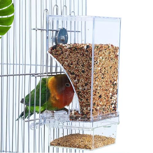 Xemnys Automatic Bird Cage Feeder With Drawer
