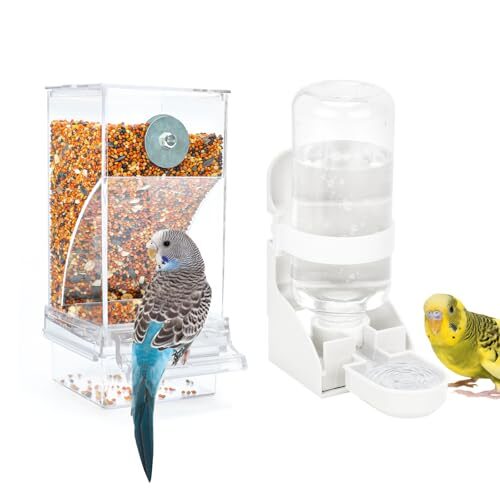 Ranypet Automatic Bird Feeder and Water Dispenser Set