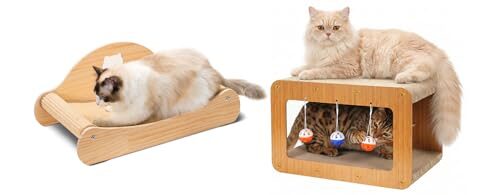 Avont Cat Scratching Bed and House for Indoor Cats