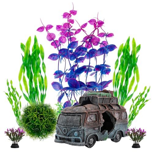 Begondis Polyresin Camper Van Aquarium Ornament