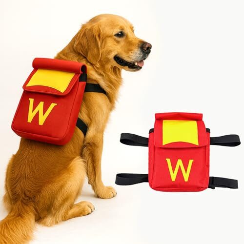 Colenumone Adjustable Dog Backpack Hands Free