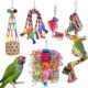 Foraging Bird Toys With Rope Perch Set