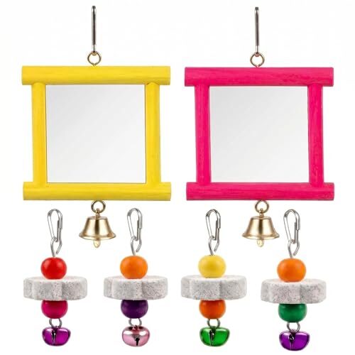 Satiskid Wooden Bird Toy Set for Parrots
