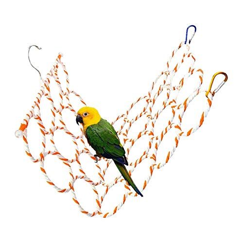 Hanging Bird Swing With Carabiners For Cages