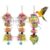 Multicolour Hanging Parrot Toys Pack Of 3