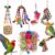 ESRISE Foraging Bird Toys With Rope Perch
