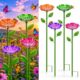 Metal Bee Watering Station Flower Cups 4 Pack