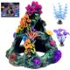 Dojasohilmi Coral Reef Aquarium Decor with 2 Plants