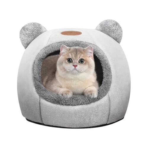 Cat Cave with Removable Cushion for Small Cats