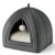 Bedsure Flannel Cat Cave with Cushion