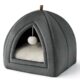Bedsure Flannel Cat Cave with Cushion