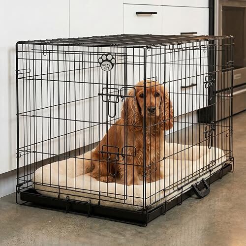 Cozy Pet Heavy Duty Dog Crate for Medium Dogs