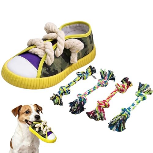 Shoe Shaped Dog Chew Toy Set for Puppies