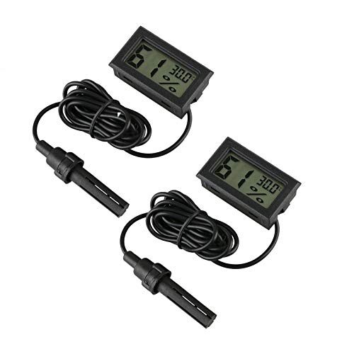 Digital Thermometer and Hygrometer for Reptiles and Aquariums