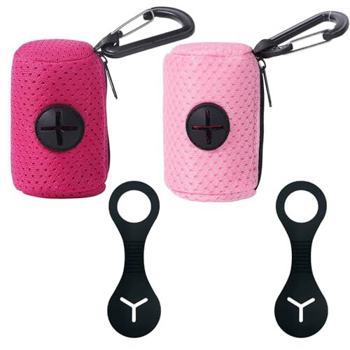 2 Pack Poo Bag Dispenser for Dog Leads