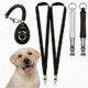 Foverin 3-Piece Dog Training Whistle and Clicker Set