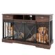 Heavy Duty Dog Crate Console Table for Two Dogs