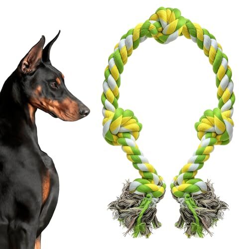 Meish Khaki Heavy Duty Dog Rope Toy