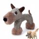 CavspkArt Linen Dog Chew Toy with Squeaker